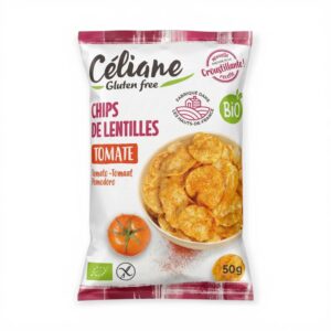 CHIPS DE LENTILLES TOMATE 50GR CELIANE