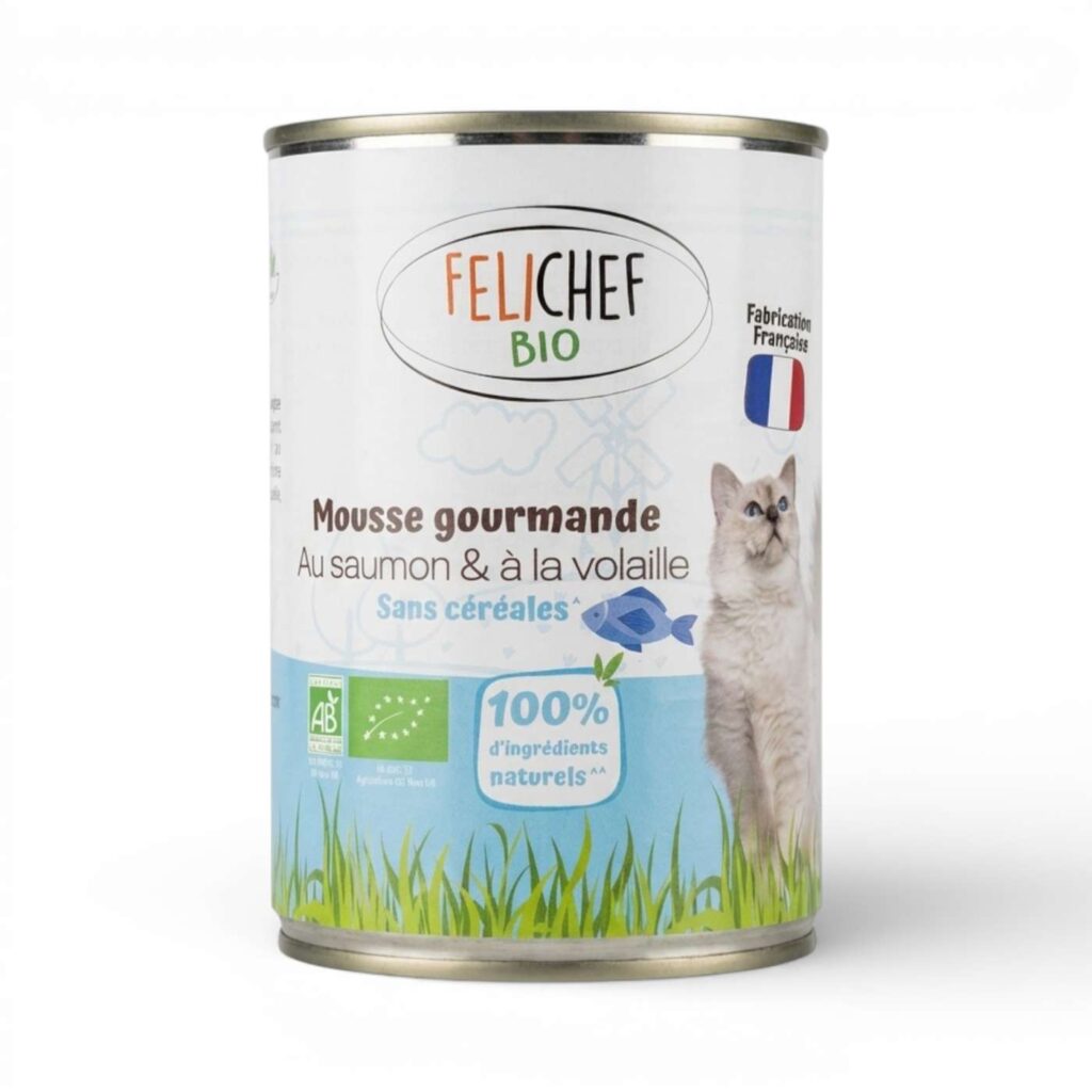 MOUSSE SAUMON SS CEREALES CHATS 400GR FELICHEF