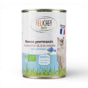 MOUSSE SAUMON SS CEREALES CHATS 400GR FELICHEF