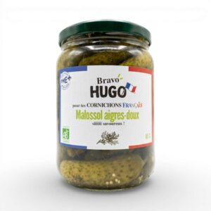 CORNICHONS FRANCAIS AIGRE DOUX 425GR BRAVO HUGO