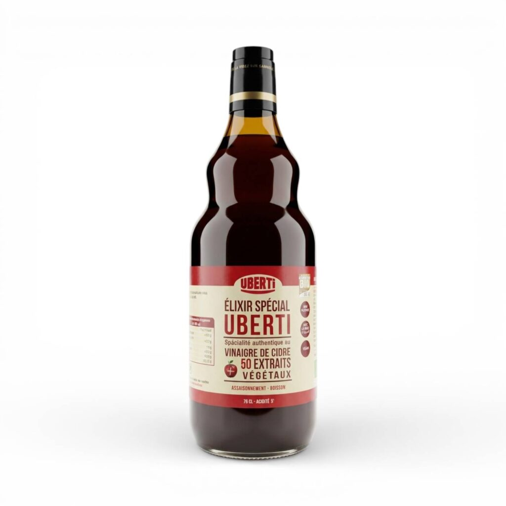 ELIXIR SPECIAL AU VINAIGRE DE CIDRE 50 EXTRAITS VEGETAUX UBERTI 75CL