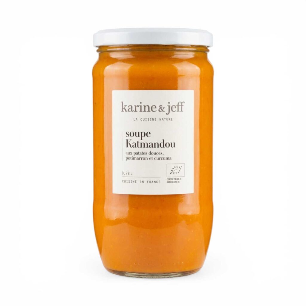 Soupe Katmandou Patates Douces Potimarron Curcuma 780ml Karine et Jeff