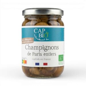 CHAMPIGNONS DE PARIS ENTIERS 210G CAP BIO