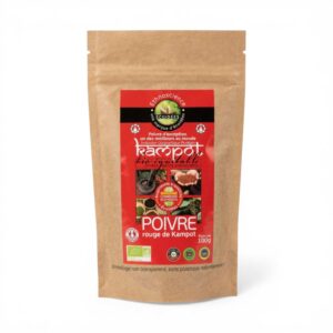 POIVRE ROUGE DE KAMPOT GRAIN 100GR ECOIDEES