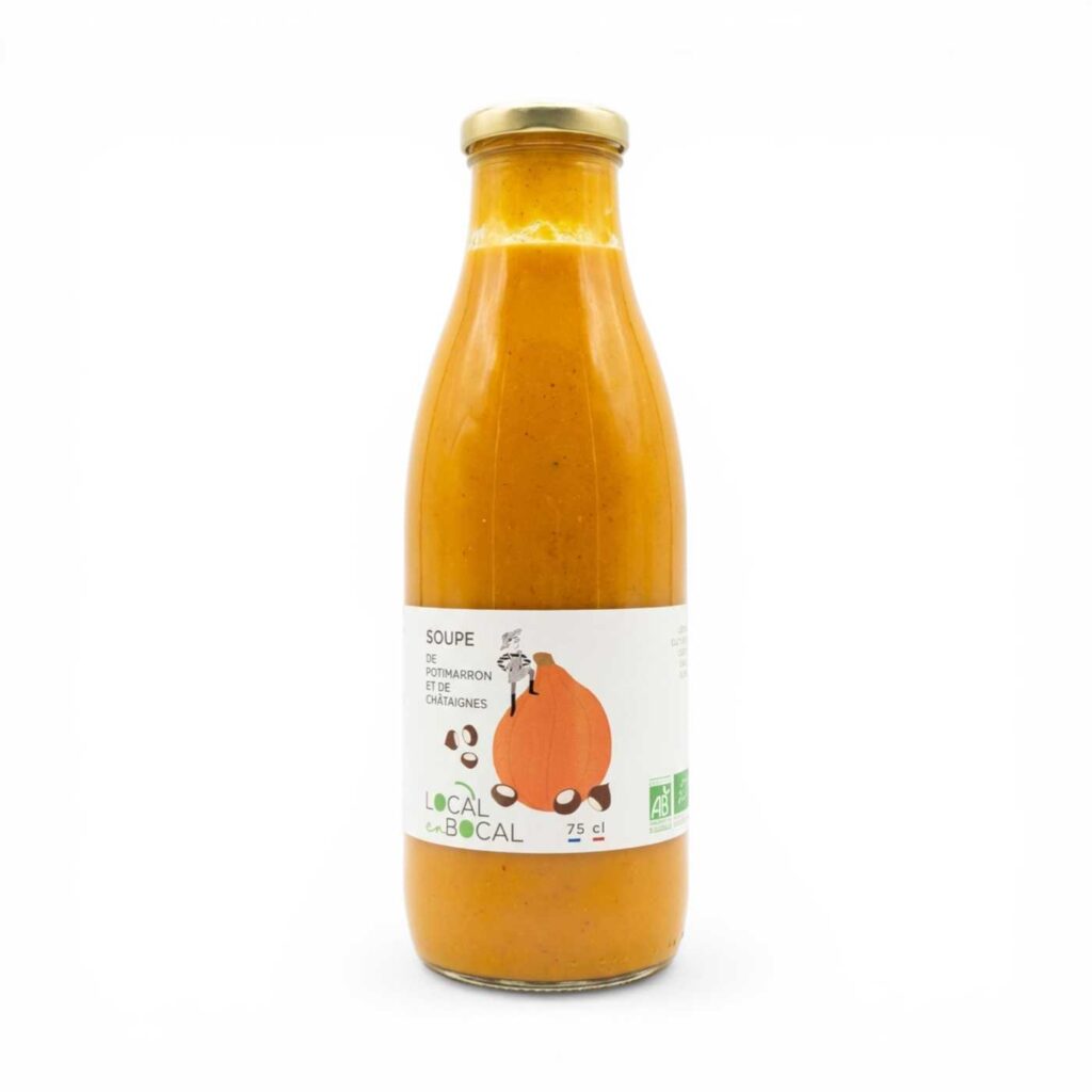 Soupe potimarron châtaigne 75 cl Local en Bocal