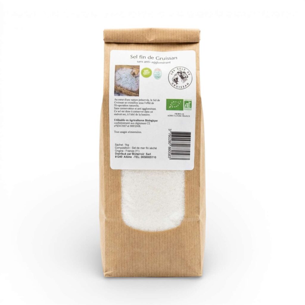 Sel fin de Gruissan 1 kg Le Salin de Gruissan