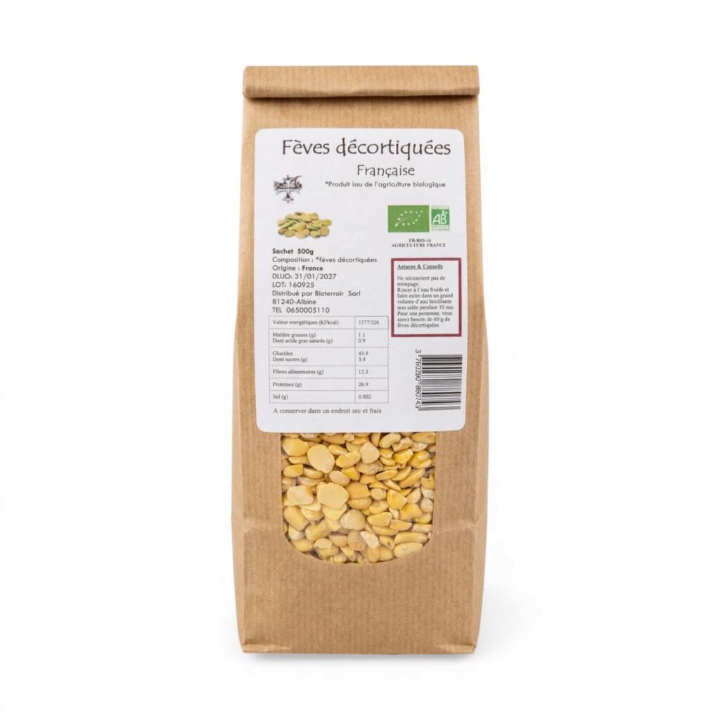 Fèves Decortiquees 500gr
