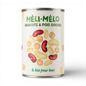 MELI-MELO HARICOTS ET POIS CHICHE 400GR LE BIO POUR TOUS