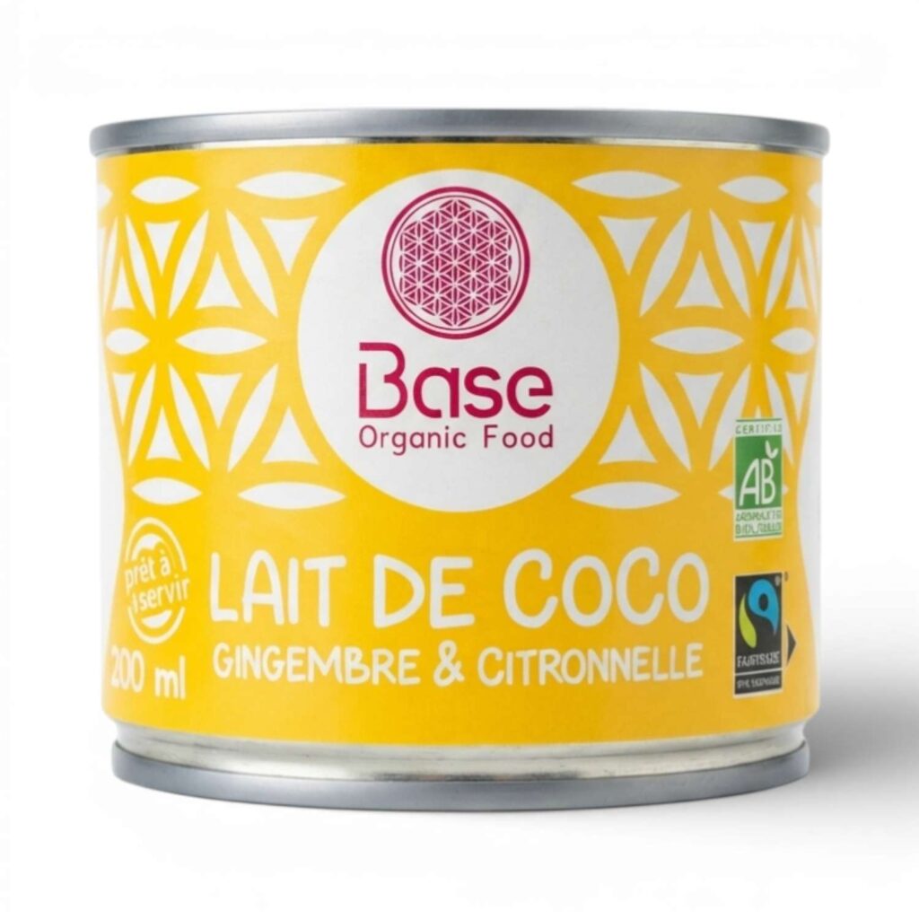 LAIT DE COCO GINGEMBRE CITRONNELLE 200ML BASE