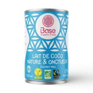 LAIT DE COCO 17%MG 400ML BASE ORGANIC FOOD