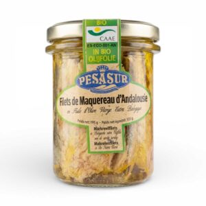 FILETS MAQUEREAU HUILE D'OLIVE 195G PESASUR