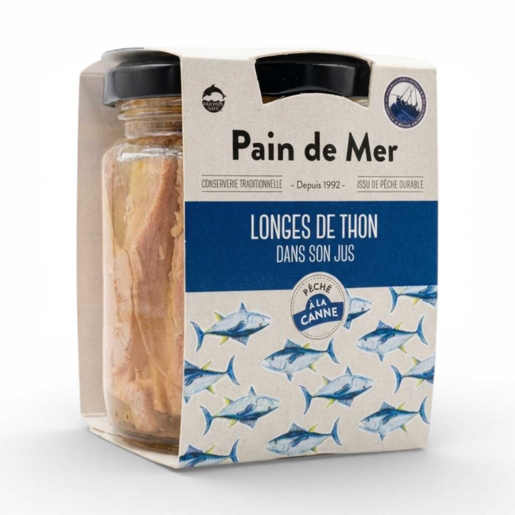 LONGES DE THON NATUREL BOCAL 220G PAIN DE MER