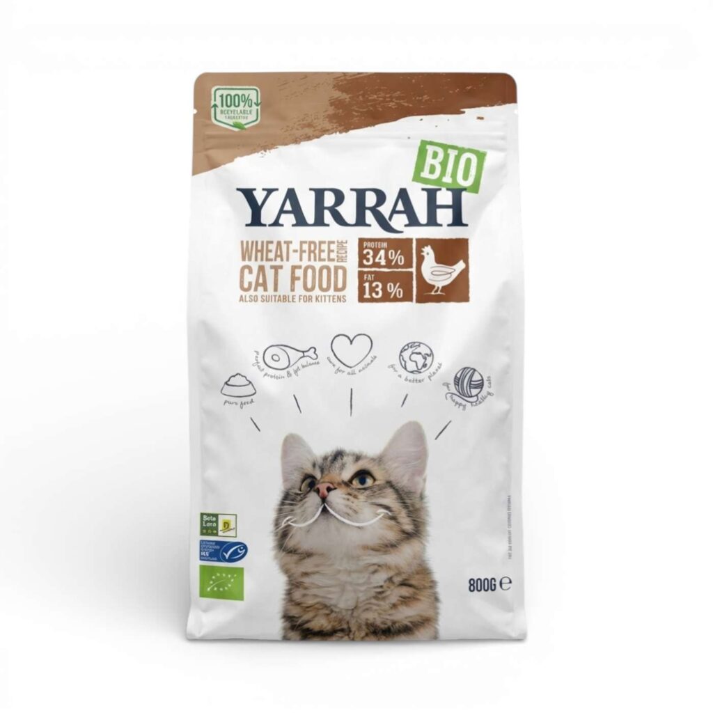 Croquettes chat sans céréales 800 g Yarrah