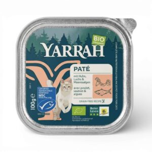 CHAT SAUMON/CREVETTES BARQUETTE 100G YARRAH