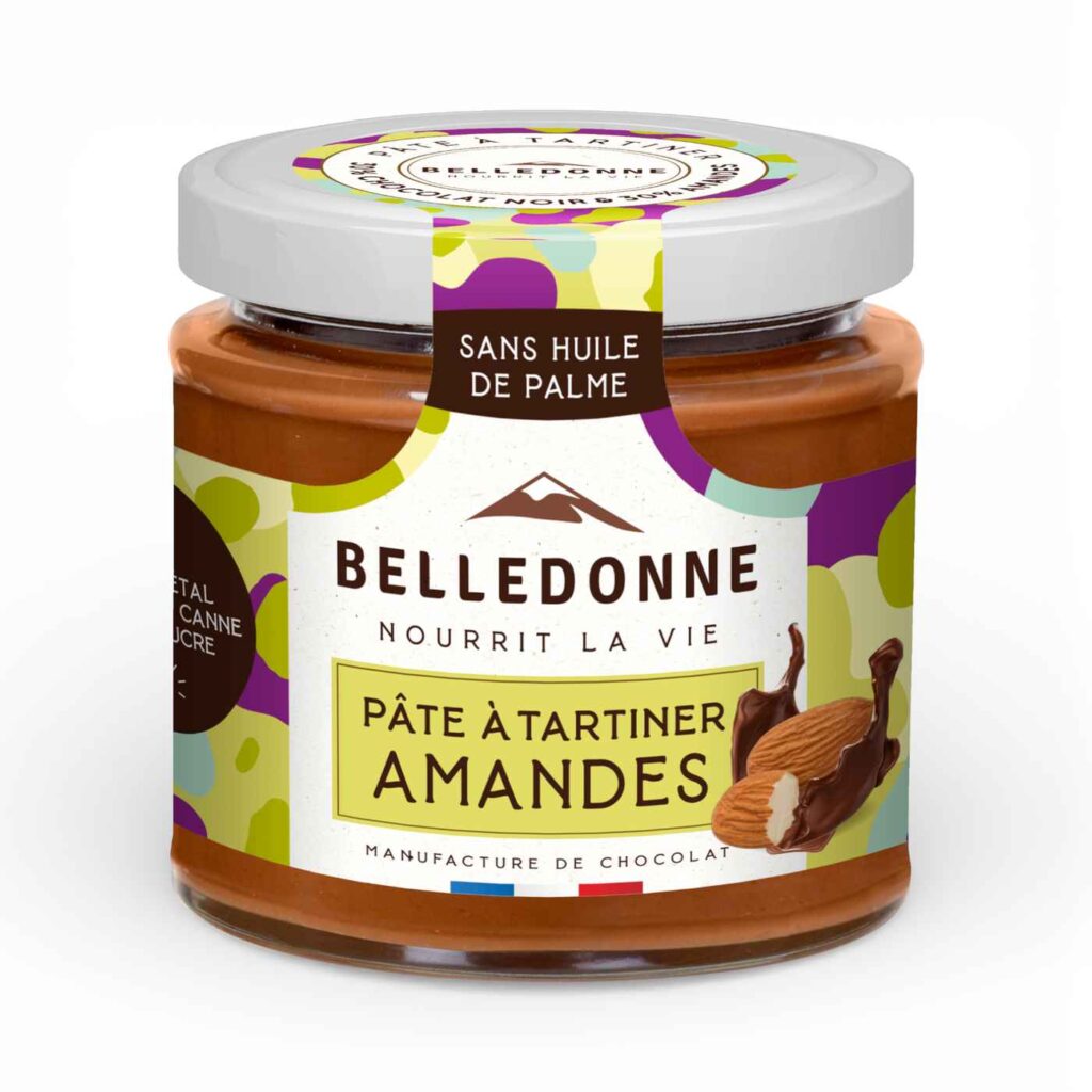 Pâte à Tartiner Amande Chocolat Noir 57% 300gr Belledonne