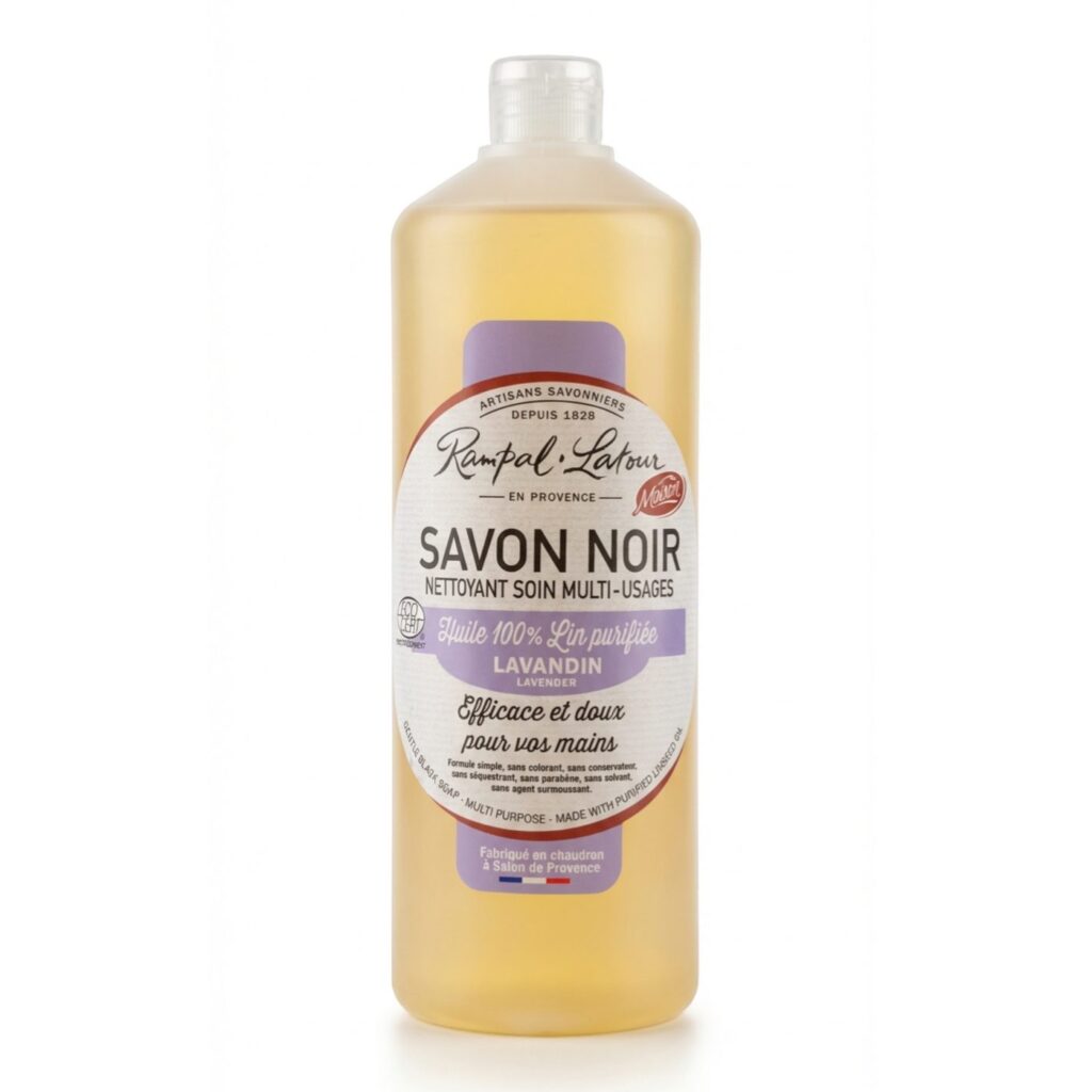 Savon Noir Huile de Lin Lavandin 1l Rampal Latour