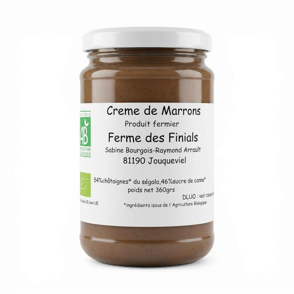 CREME DE MARRONS NATURE 360GR FERME DES FINIALS