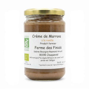 CREME DE MARRONS VANILLE 360GR FERME DES FINIALS