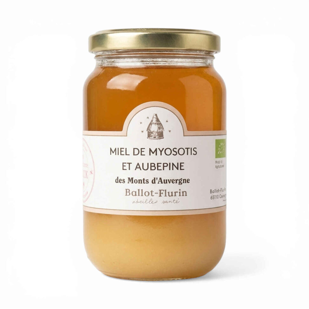 Miel de myosotis et aubépine 480 g Ballot-Flurin