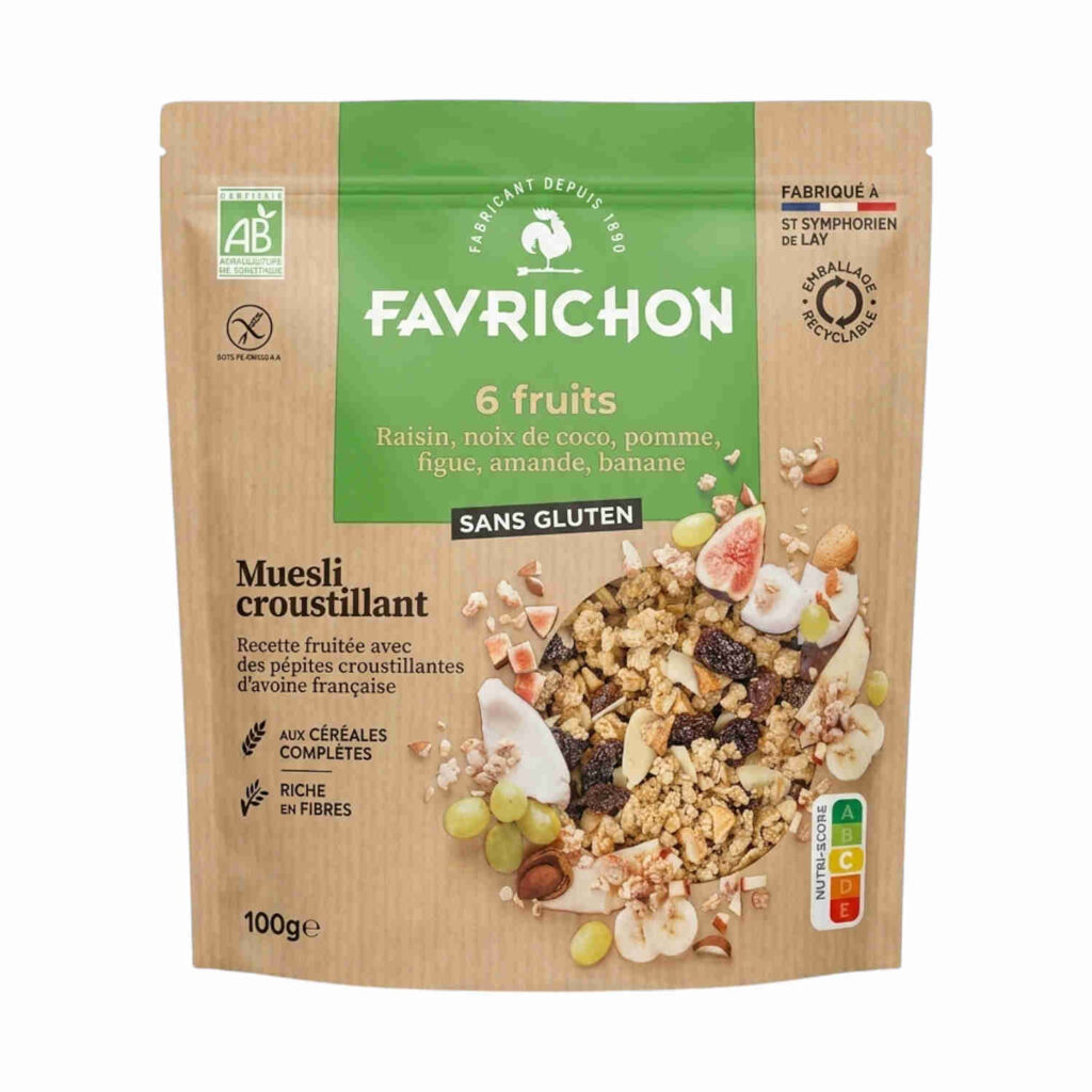 Müesli Croustillant 6 Fruits 500g Favrichon