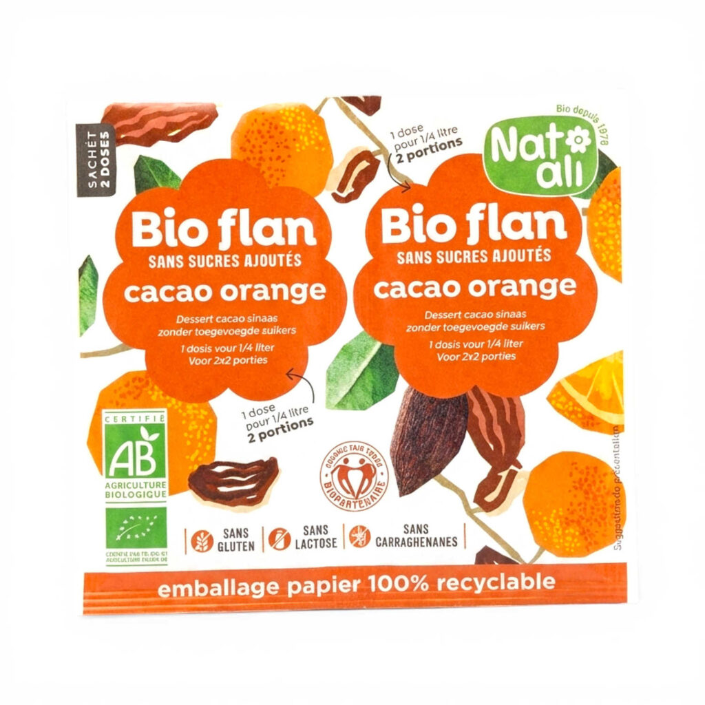 Bioflan cacao orange sans sucre x 2 10 g Bioflan