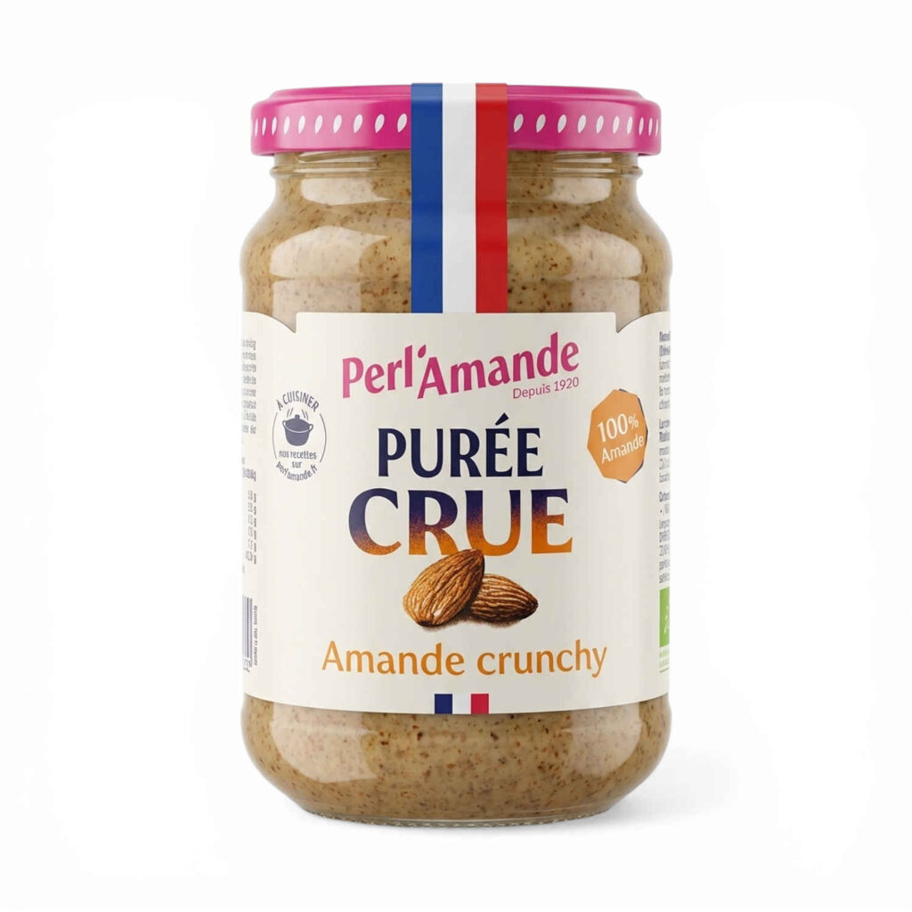 Purée d’amande complète crunchy 300 g Perl’Amande