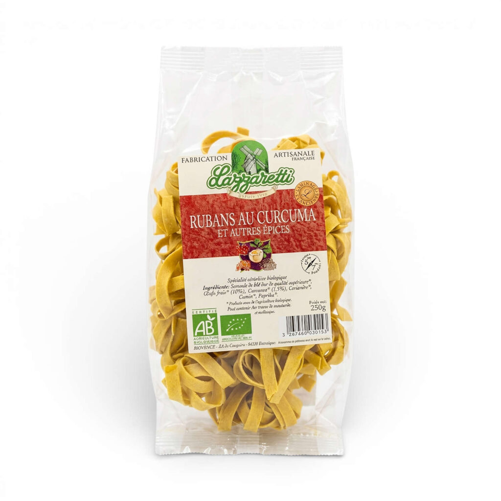 Rubans curcuma épices 250 g Lazzaretti