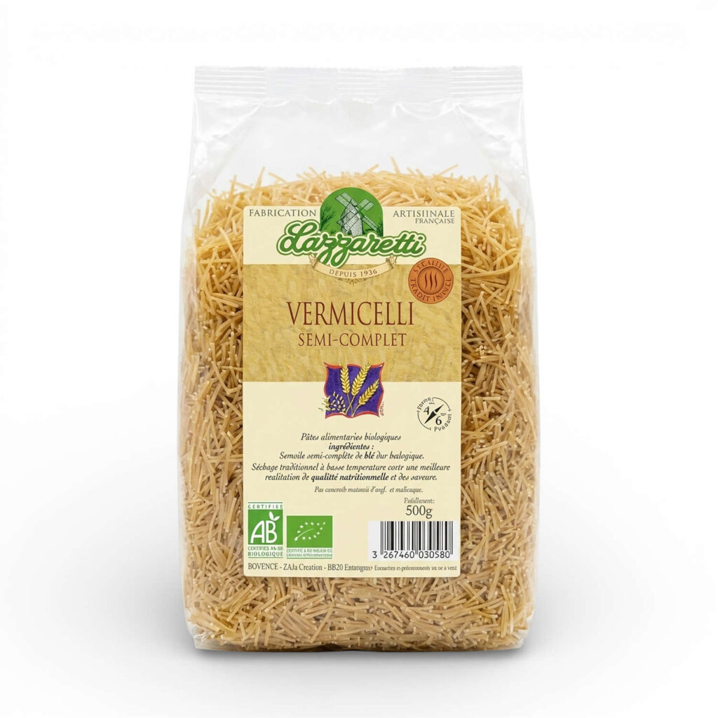VERMICELLES SEMI COMPLETS 500GR LAZZARETTI