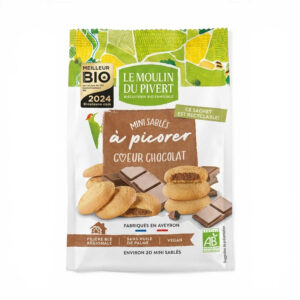 MINI SABLES COEUR CHOCOLAT 170GR MOULIN DU PIVERT