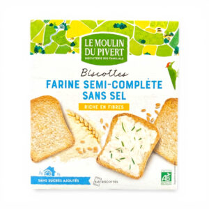 BISCOTTES SANS SEL 270G MOULIN DU PIVERT