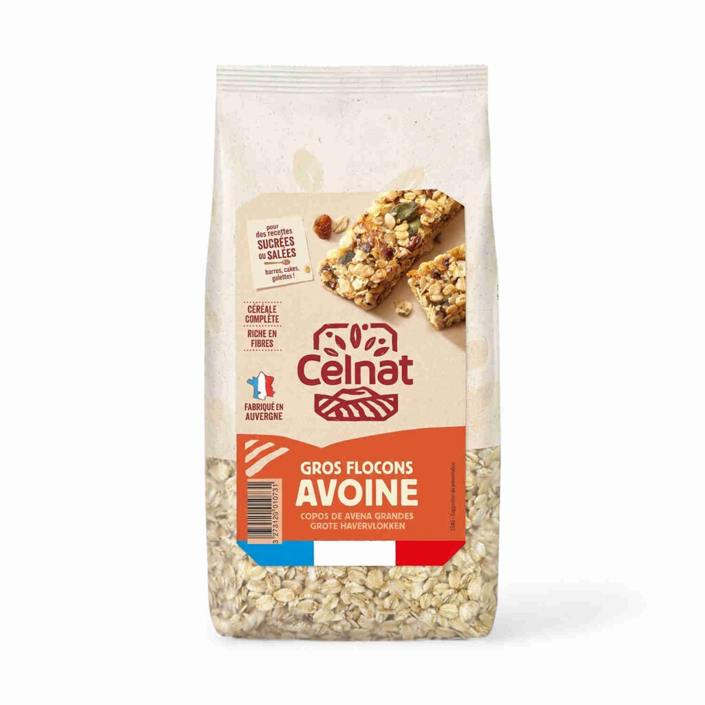 Flocons Avoine Gros 500gr Celnat