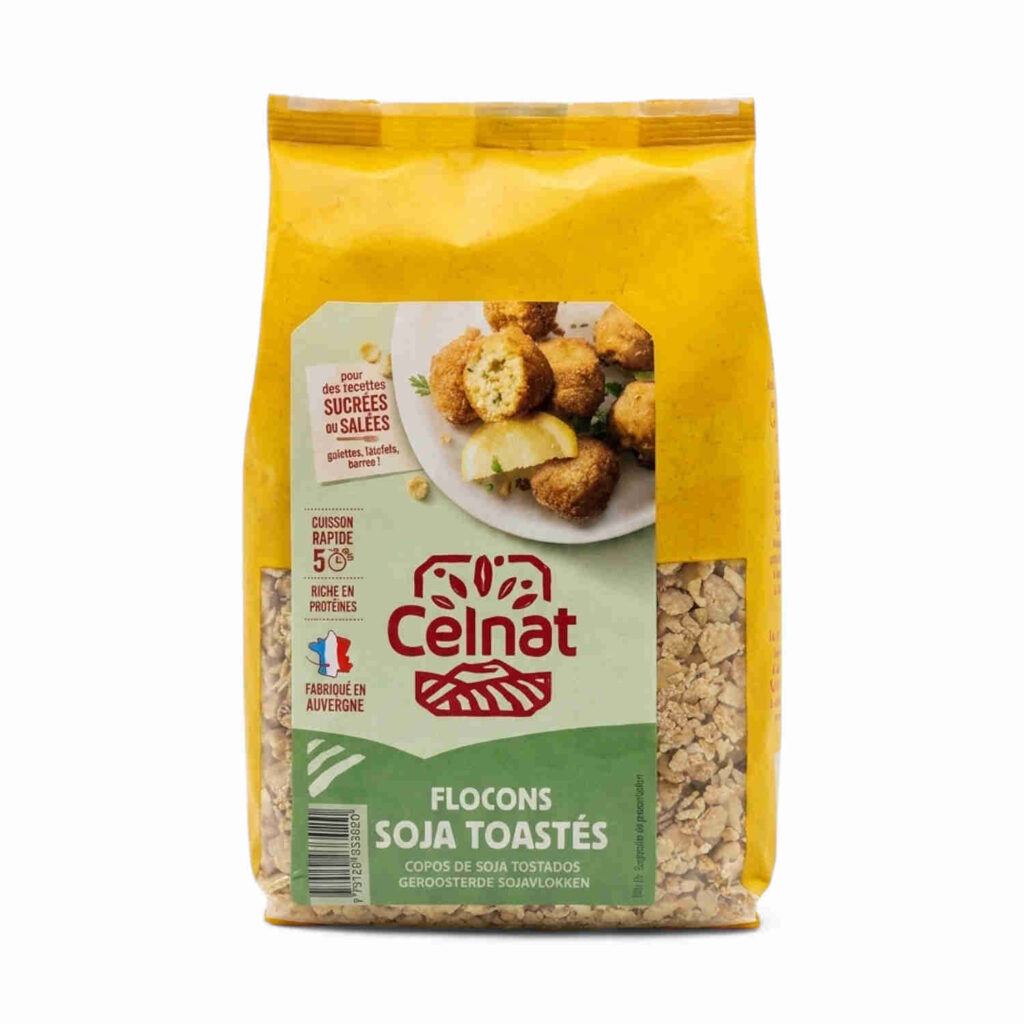Flocons de Soja Toastes 500gr Celnat