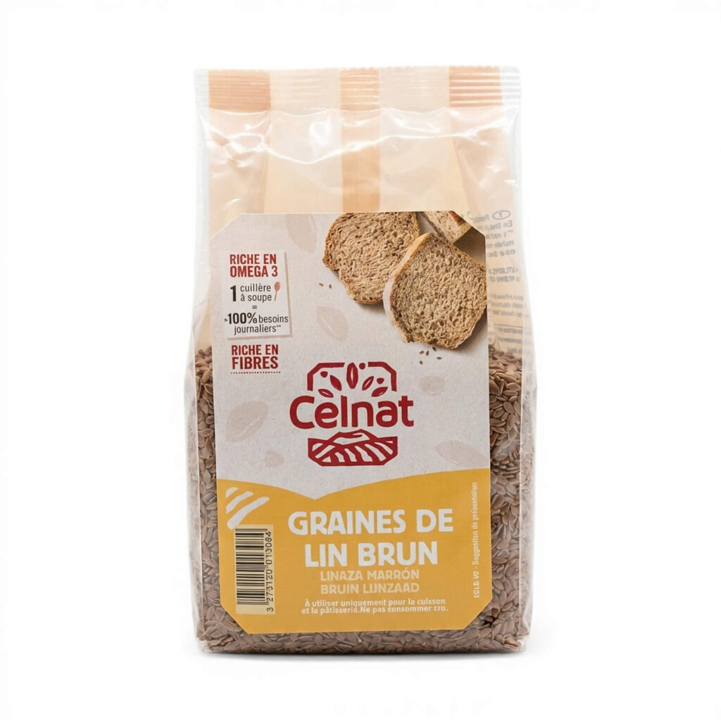 GRAINES DE LIN BRUN 250GR CELNAT