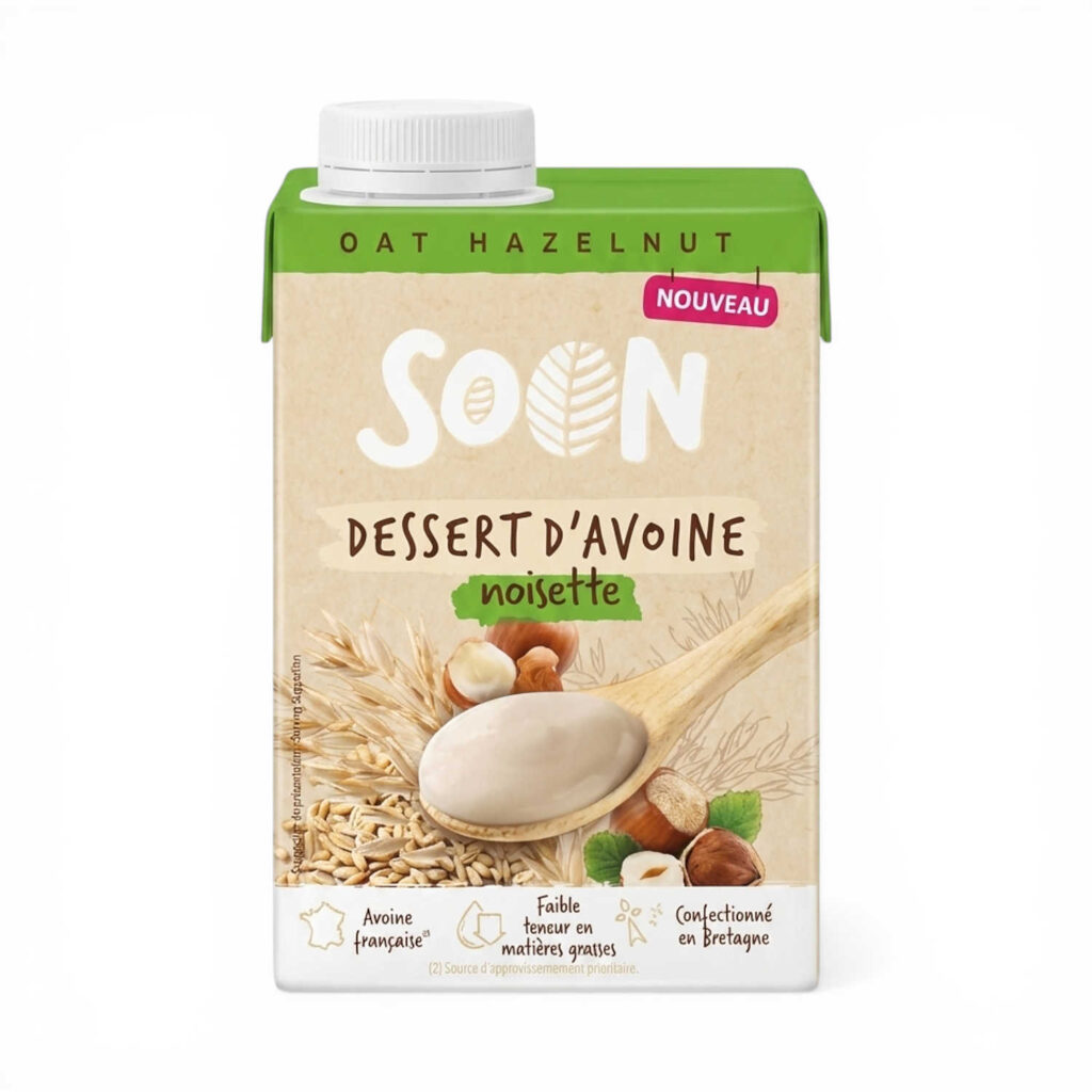 Dessert Avoine Noisette Uht 530gr Soon