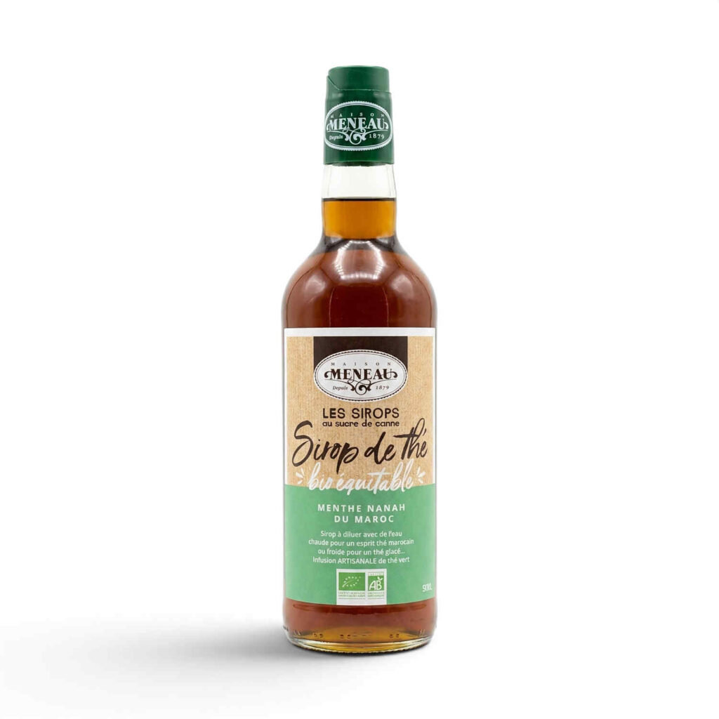 Sirop thé vert menthe du Maroc 50 cl Meneau