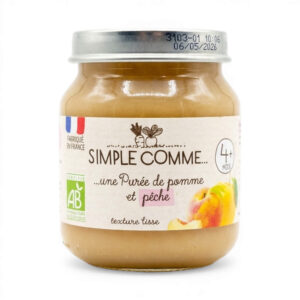 Purée de pomme pêche 125 g Simple Comme
