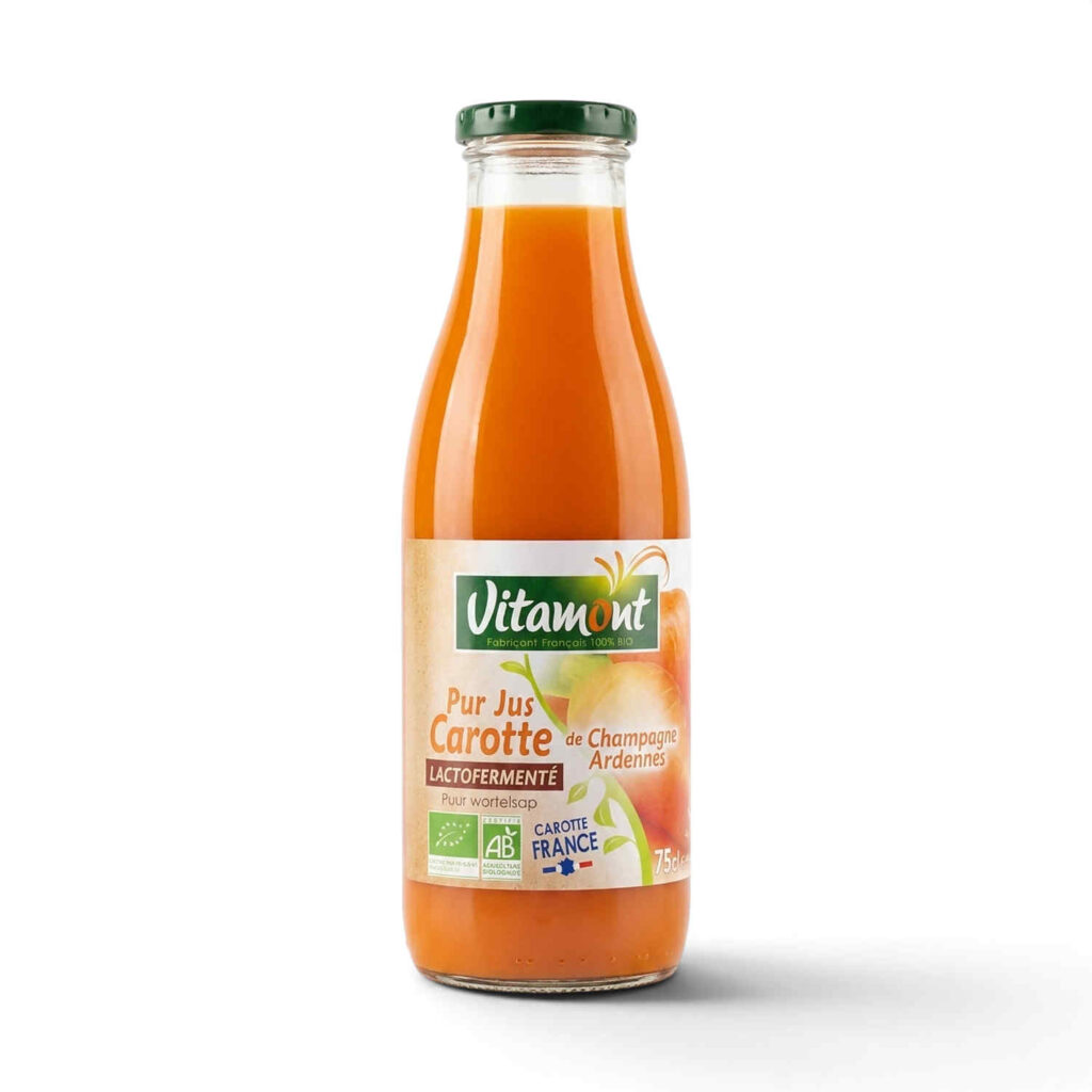 Pur Jus de Carotte Lactofermente 750ml Vitamont