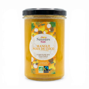 Confiture de mangue et noix de coco 230 g Saveurs et Fruits