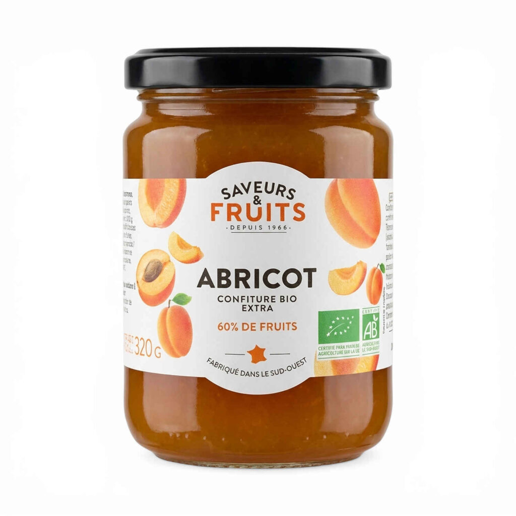 Confiture d’abricot 320 g Saveurs et Fruits