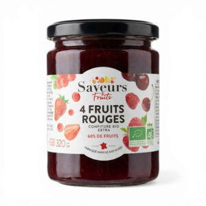 Confiture de 4 fruits rouges 320 g Saveurs et Fruits