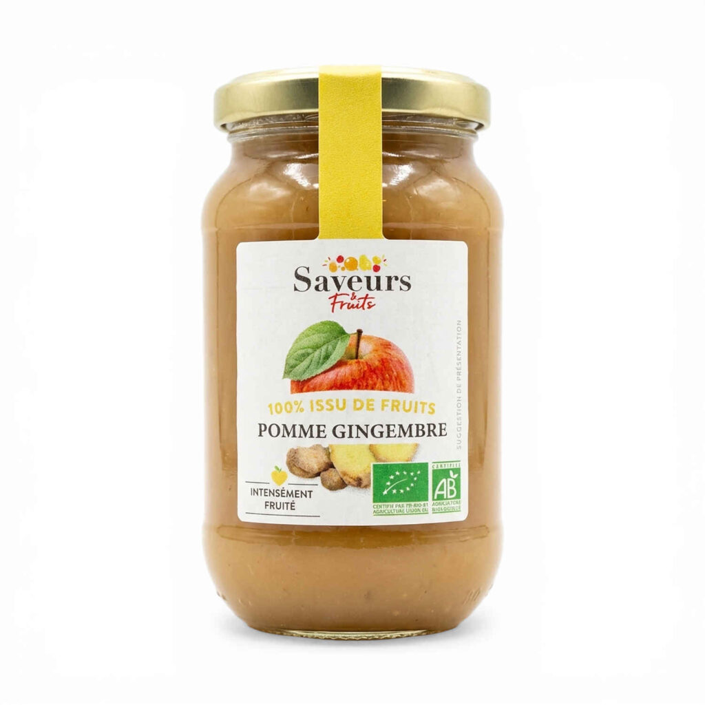 Préparation 100 % fruit gingembre 310 g Saveurs et Fruits