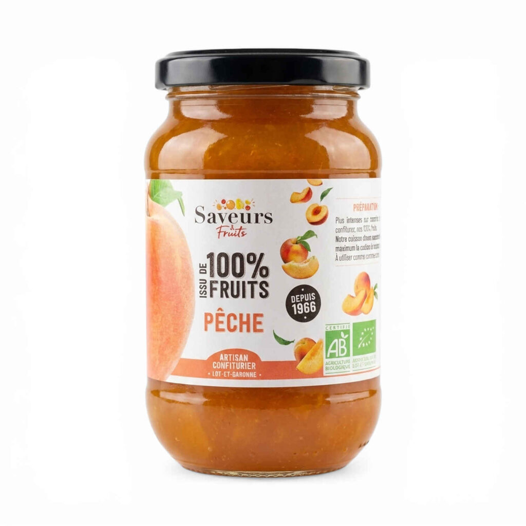 Preparation 100% Fruit Peche 310gr Saveurs et Fruits
