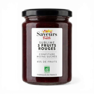 Confiture de 3 fruits rouges 310 g Saveurs et Fruits