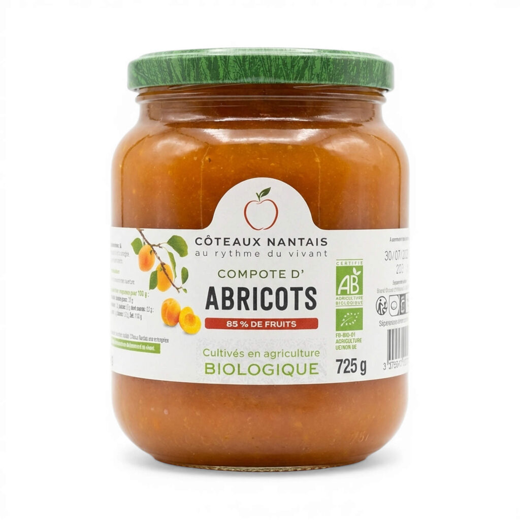 Compote d’abricots 725 g Coteaux Nantais
