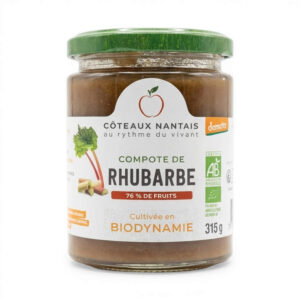 Compote de rhubarbe 315 g Coteaux Nantais