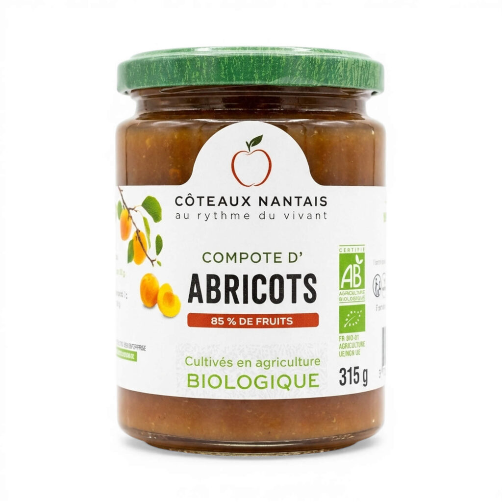 Compote d’abricots 315 g Coteaux Nantais