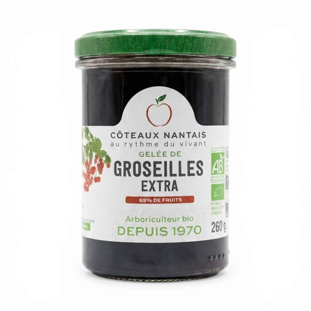 Gelée de groseilles 260 g Coteaux Nantais