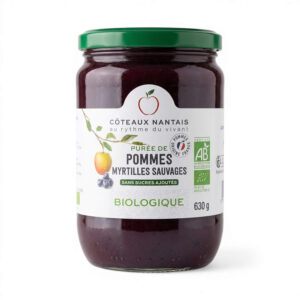 PUREE POMME MYRTILLE 630GR COTEAUX NANTAIS