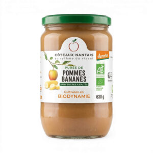 PUREE DE POMMES BANANES 630G COTEAUX NANTAIS