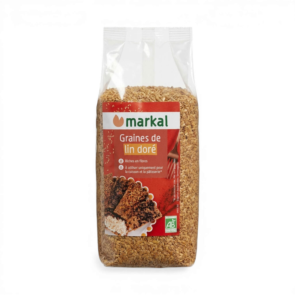GRAINES DE LIN DORE 500G MARKAL